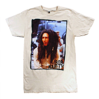 Bob Marley - Men's Distressed Photo Short Sleeve T Shirt