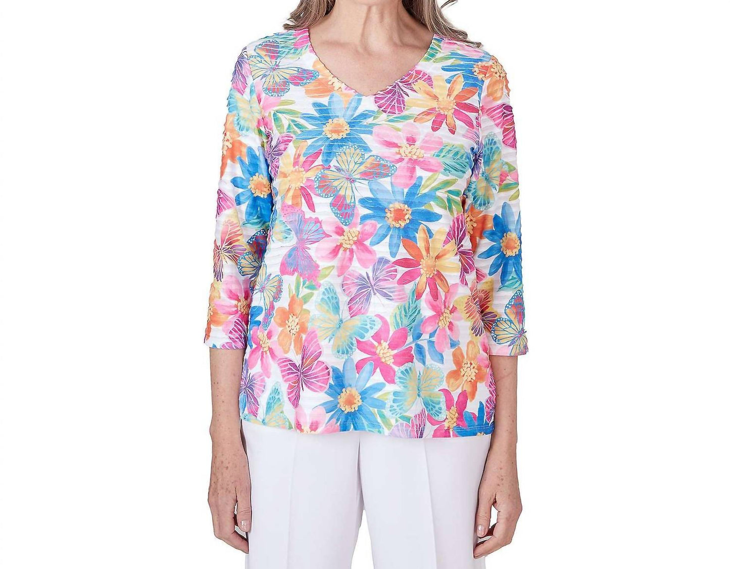 Alfred Dunner - Paradise Island Floral Top