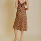 Aureum - Floral Lace Slip Midi Dress