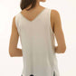 Joseph Ribkoff - Satin Sleeveless With Rhinestone Trim Top