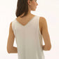 Joseph Ribkoff - Satin Sleeveless With Rhinestone Trim Top