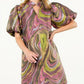 Thml - Psych Puff Sleeve Dress