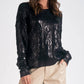 Elan - Metallic Crewneck Sweater