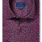 David Donahue Mini Paisley Print Dress Shirt - Wine