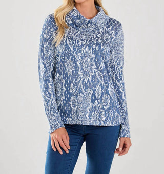 Fdj - Long Sleeve Cowl Neck Sweater