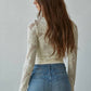 By Together - Jacquard Fishnet Layering Top