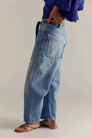 Free People - Calça Moxie de cintura baixa