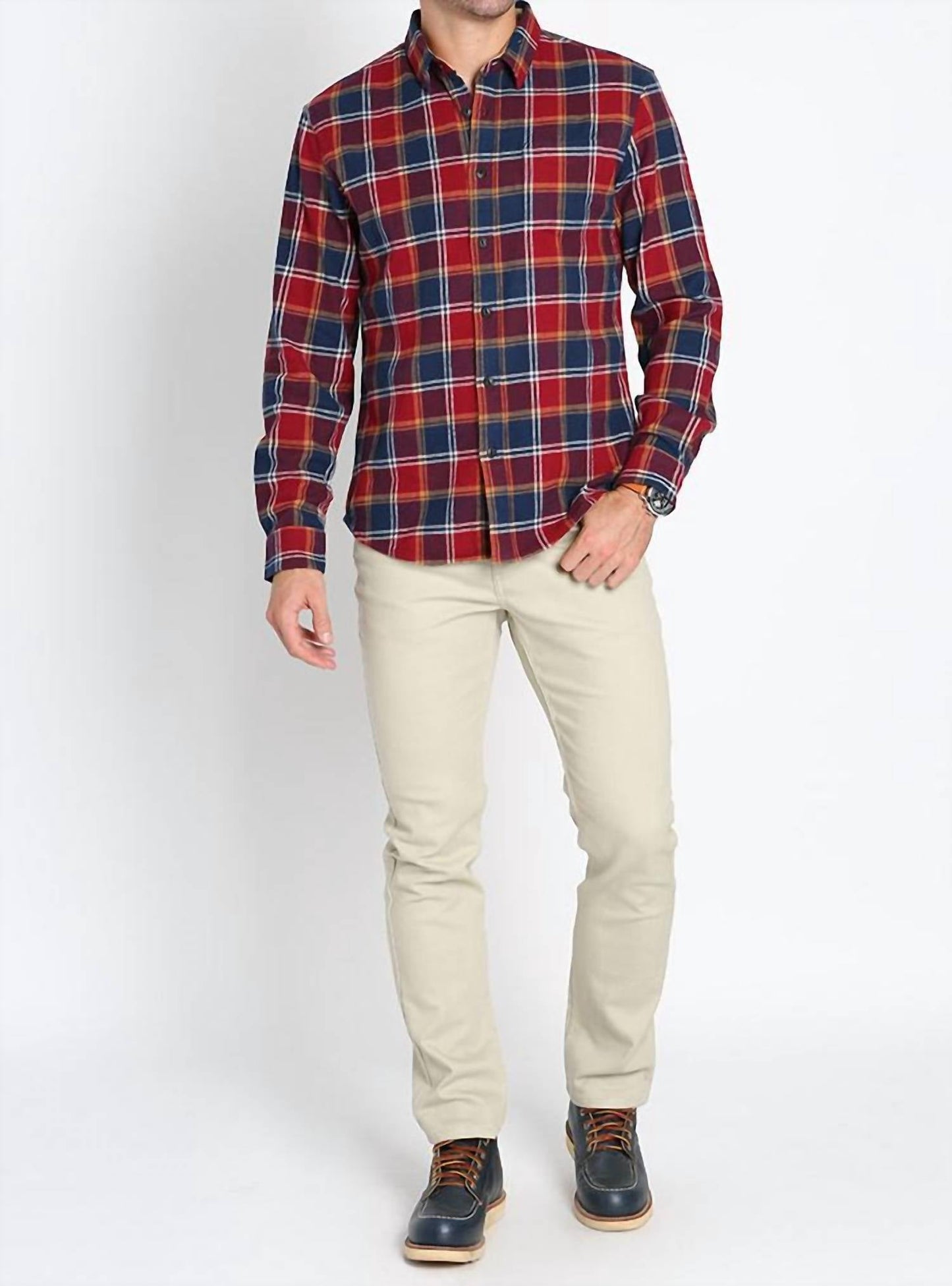 Jachs New York - Stretch Midweight Flannel Workshirt
