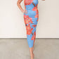 Acoa - Floral Mesh Midi Dress