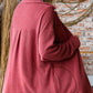 7Th Ray - Rib Button Down Side Pocket Shacket - Plus Size