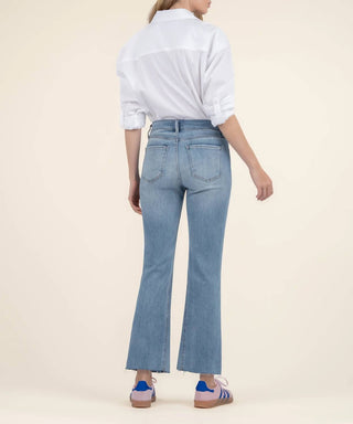 Kut From The Kloth - Calça Jeans Flare Kelsey de Cintura Alta e Tornozelo