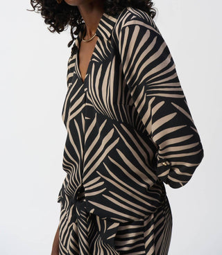 Joseph Ribkoff - Blusa com estampa tropical de gaze