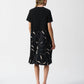 Joseph Ribkoff - Geometric Print Short Sleeve Midi Dress