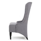 Alight Upholstered Dining Chair With High Back And Birch Wood Legs (Set of 2)