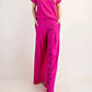 Trendsi - Celeste Textured Wide-Leg Pants with Pockets
