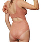 Davi & Dani - Glitter Cut Off Ruffled Swimsuit