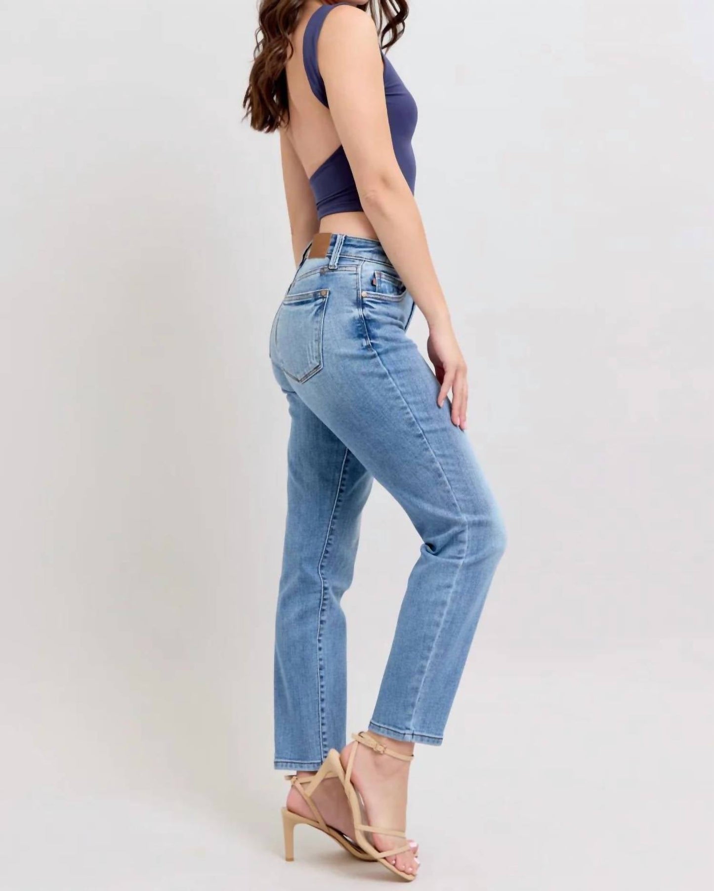 Judy Blue - Lynda Mid Rise Slim Fit Jeans