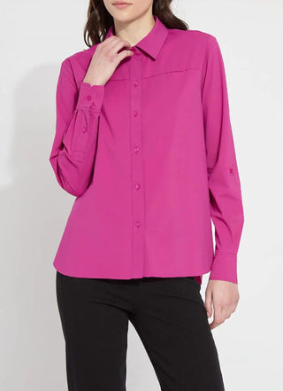 Lysse - Camisa com aba dobrável e botões