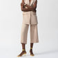 Joseph Ribkoff - Pleated Beige High-waisted Trousers