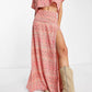 Free People - 2pc Marion Printed Crop Tee & Maxi Skirt Set