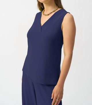 Joseph Ribkoff - Silky Knit V-neck Tank Top