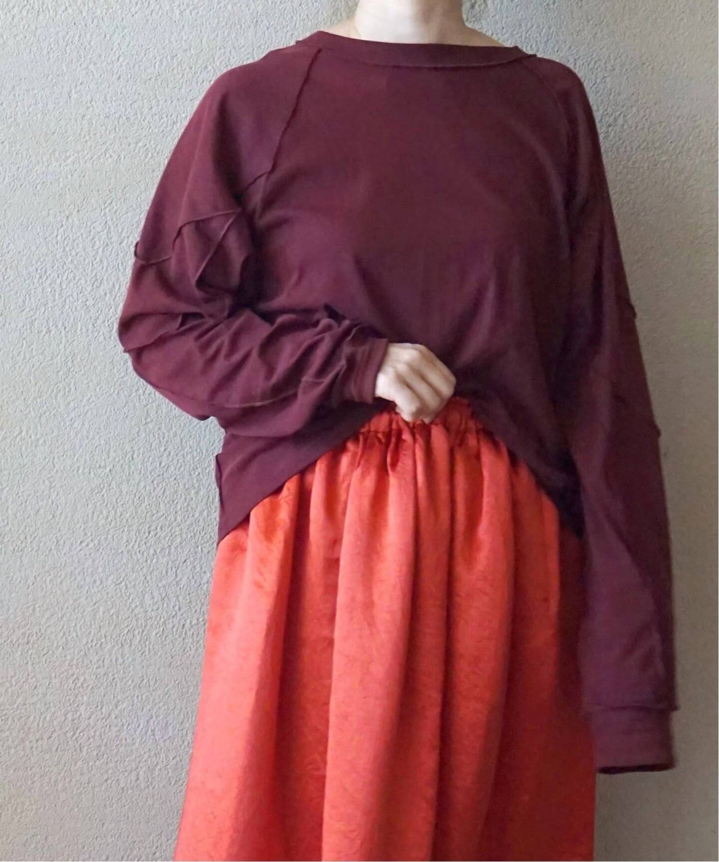 6397 - Inside Out Long Sleeve Raglan Top