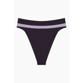 Seafolly - Calcinha de biquíni com estampa de blocos de cores e cintura alta
