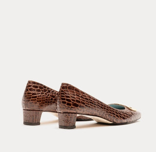 Frances Valentine - Women's Mary Croc Mini Block Heel