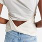 Ganni - Stretch Cotton Ruched Top