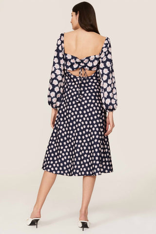 Sachin &amp; Babi - Vestido midi Sachin &amp; Babi Melody Floral Crepe Tamanho 10 $ 425