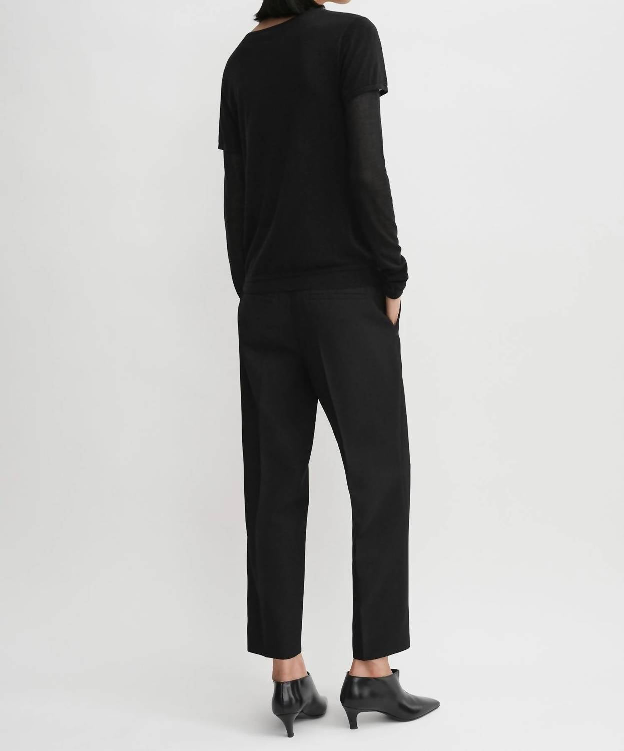 Toteme - Layered Knit Long Sleeved Top Tee