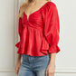 Entro - Iridescent Babydoll Top,