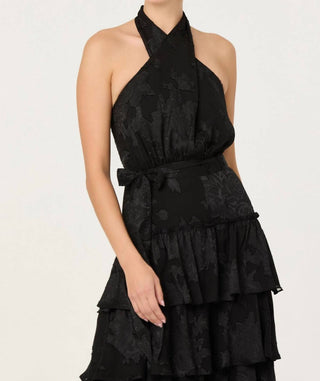 Astr - Adamaris Tiered Halter Maxi Dress