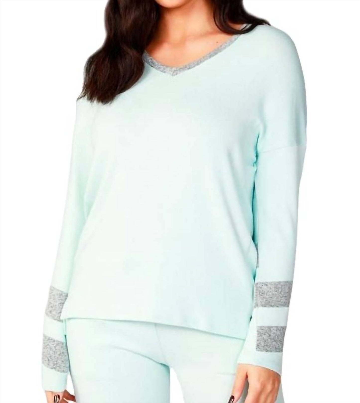 French Kyss - Long Sleeve Love V-Neck Top