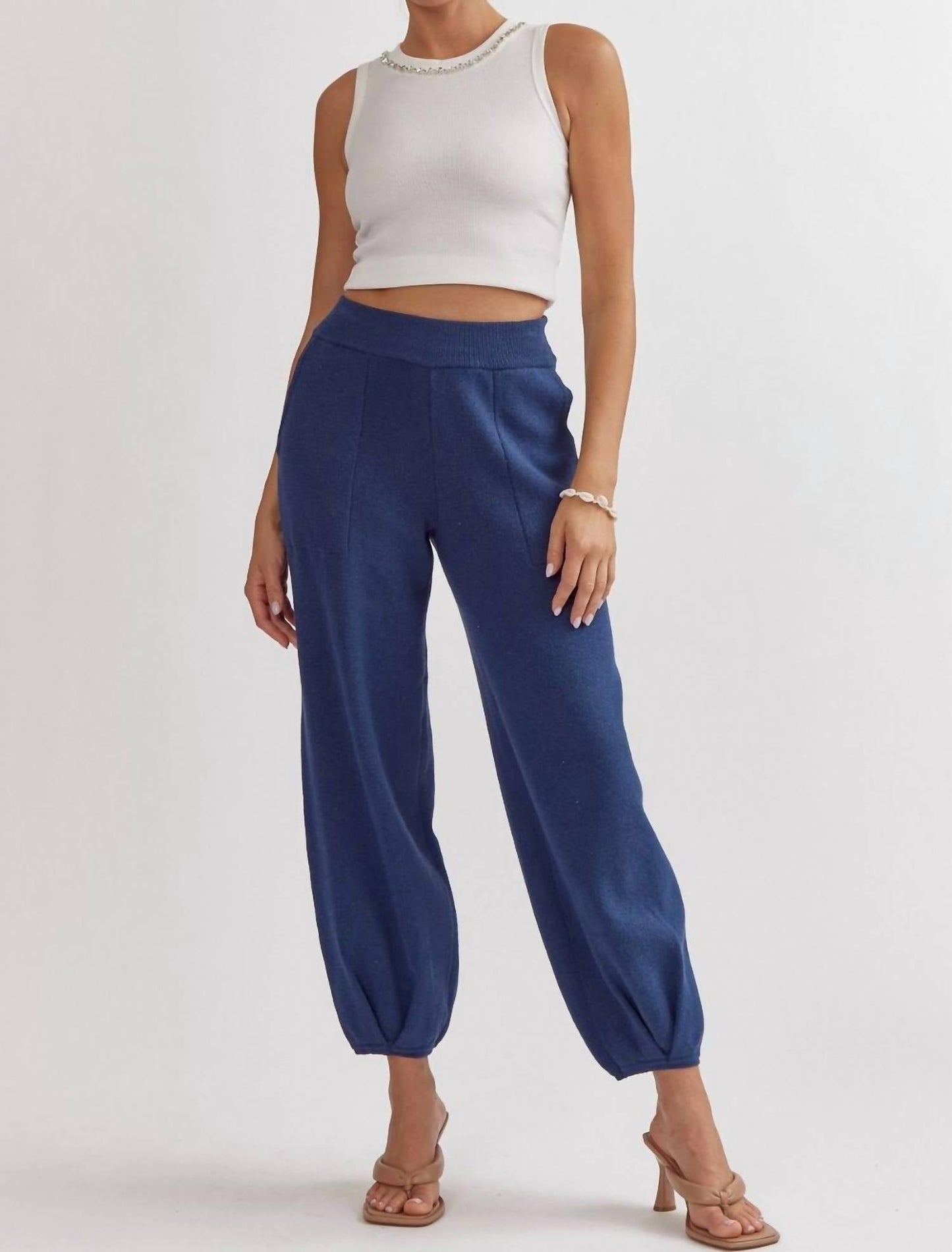 Entro - Knit High Waisted Joggers
