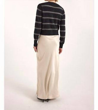 Brodie Cashmere - Simone Lurex Stripe Cashmere Cardigan