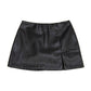 8Apart - Junior Women's Paula Vegan Leather Skirt With Slit