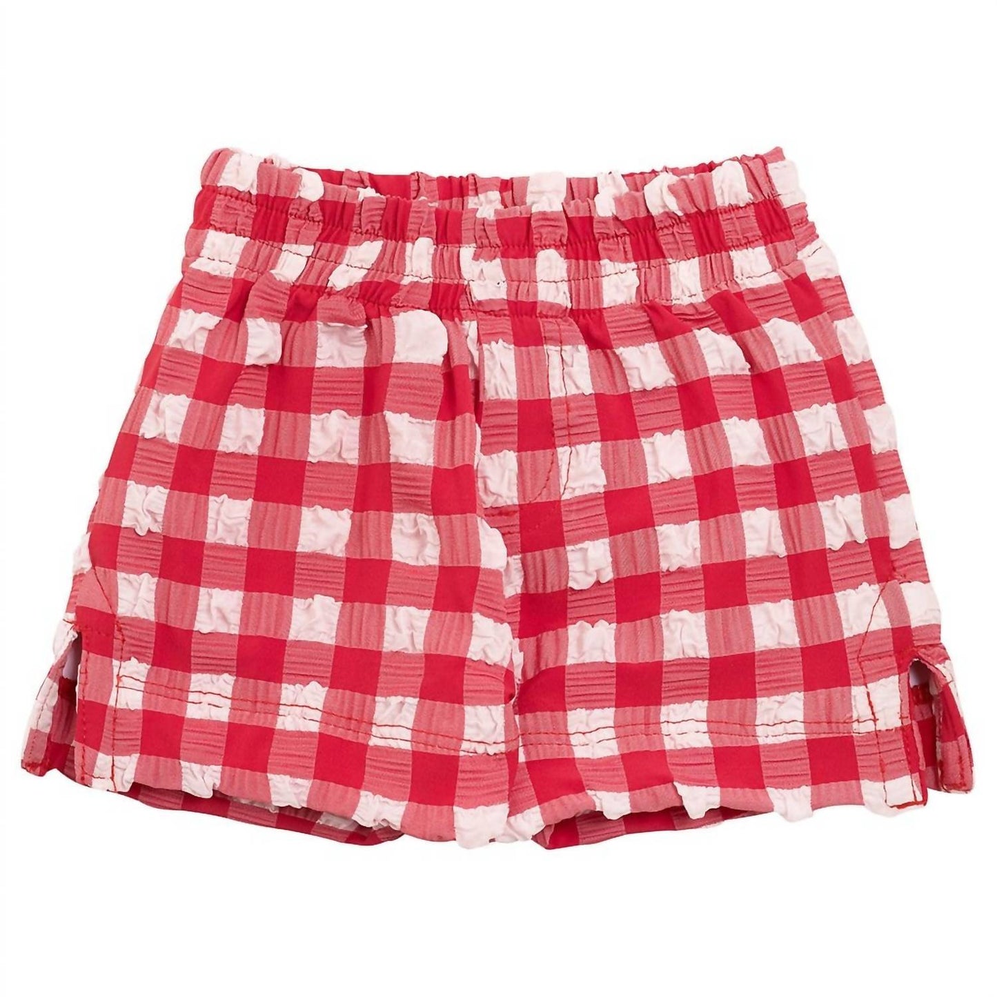 Montce - Boy's Gingham Mini Swim Trunk