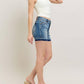 Judy Blue - Mid Rise Tummy Control Release Hem Shorts