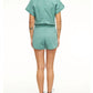 Pistola - Meg Short Sleeve Zip Front Romper