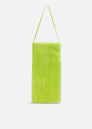 Alexander Wang - Bolsa de ombro feminina com franjas de cristal e cetim