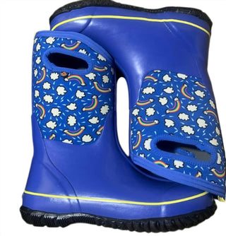 Bogs - Girls Junior Classic Rainbow-Cloud High Boots