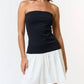 Blue Blush - Bandeau Flare Dress