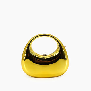 Like Dreams - Bolsa de mão feminina Cleo Aura com alça superior metálica