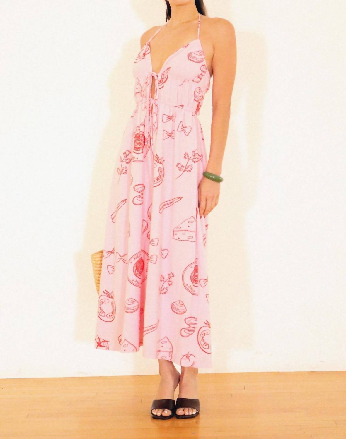 Bailey Rose - Halter Pasta Printed Dress