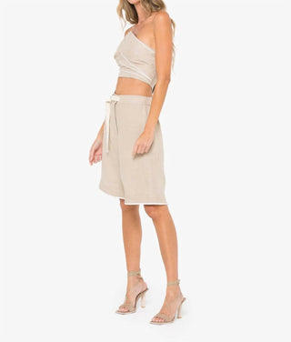 Jbq - Leaf Strapless Top