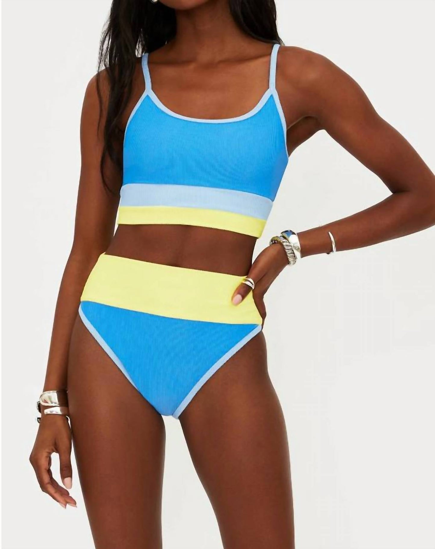 Beach Riot - Eva Marina Blue Bikini Top