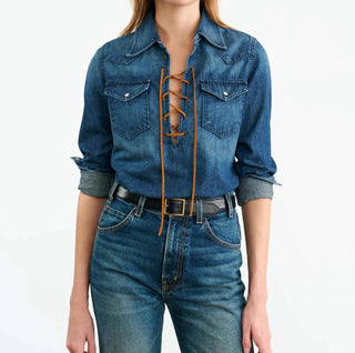 Nili Lotan - Camisa Jeans Collins