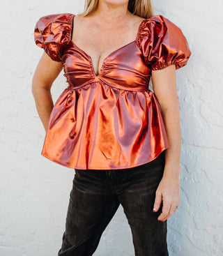 Buddylove - Blusa Houston com manga bufante