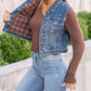Judy Blue - Reversible Buffalo Flannel Print Vest